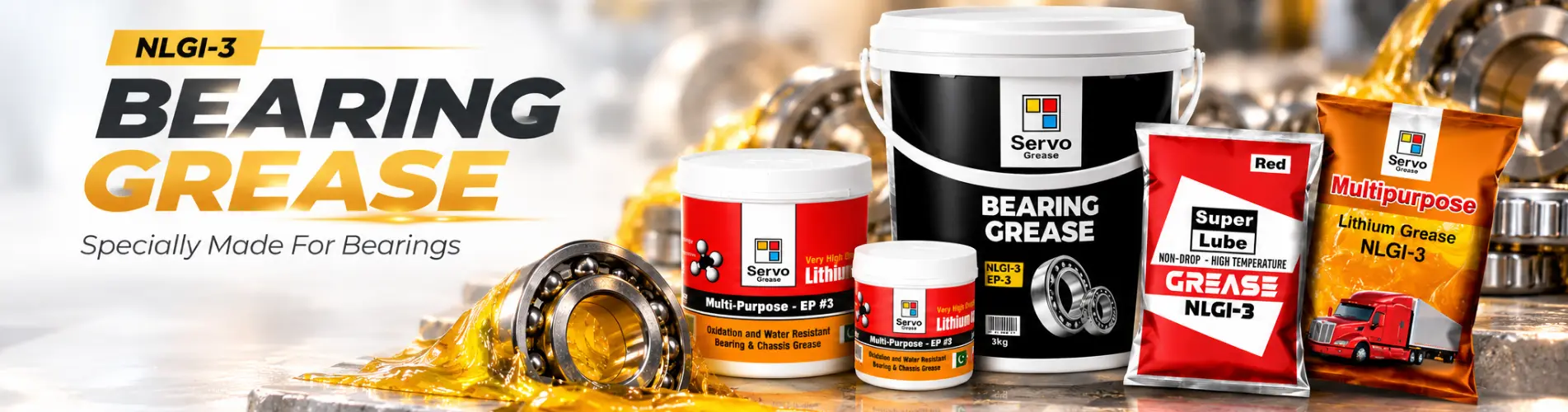 Industrial Bearing Grease Product Banner
